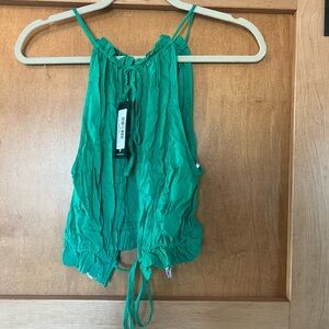 Lulu's Vibrant Green Crop Top
